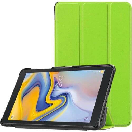 100PCS/Lot Slim Folio Cover For Samsung Galaxy Tab A 8.0 2018 T387 SM-T387 Luxury Stand PU Leather Case