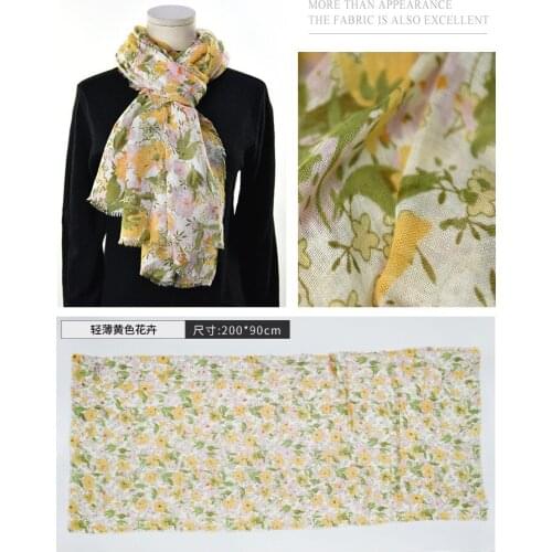 2021 Fashion Newest Floral Printed Pattern Cotton Scarf Shawls Wraps Hijabs 10pcs/lot