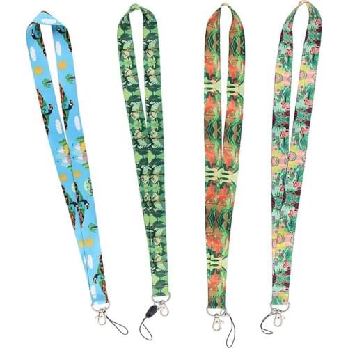 24pcs/lot MD263 DMLSKY Art illustration Lanyard Keychain keys Badge ID Card Mobile Phone Rope Kids Gifts Lanyards Badge Holder