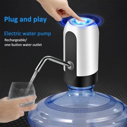 Water Bottle Pump Mini Barreled Water Electric Pump USB Charge Automatic Portable Water Dispenser Drink Dispenser Home Gadgets