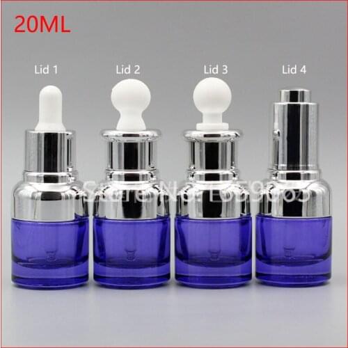 20ml purple glass Essential Oil dropper bottle Dispensing Container Reagent Liquid Pipette Eye Drop Aromatherapy 100pcs/lot