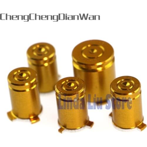 ChengChengDianWan Metal Alloy ABXY with Guide Button 9mm Bullet Style for XBox360 Controller Pink 10sets/lot