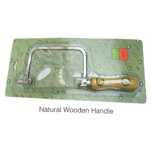 Diy jewellery coping saw with natural wooden handle