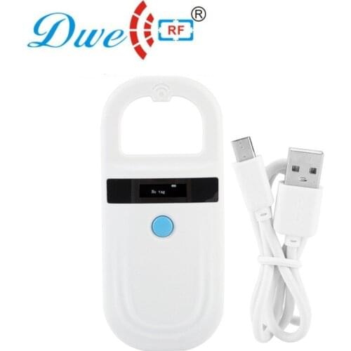 DWE CC RF RPD-180 pet microchip reader hanheld OLED display iso 11784/11785 134.2khz rfid fdx-b scanner