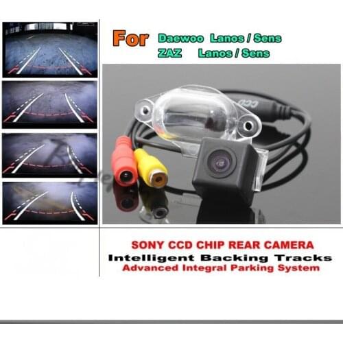 Directive Parking Tracks Lines Rear Camera For Daewoo ZAZ Lanos / Sens Japan imports HD CCD HD Model / Best Model