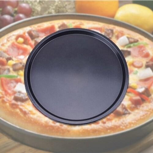 Round Pizza Plate Pan Deep Dish Bakeware Carbon Tray Mould Carbon Steel Non-stick Mold Baking Tool Baking Mould Pan Baking Tools