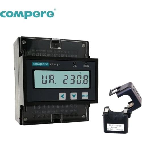 2019 best selling 3 phase din rail kwh meter energy digital voltmeter for Chemical industry