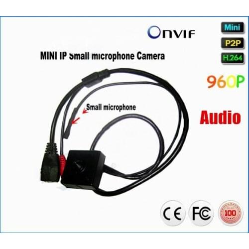 Pin hole Lens H.264 Onvif P2P Mini Audio Video camera 1.3 Megapixel Mini IP camera With Microphone Network Camera 960P 3518E