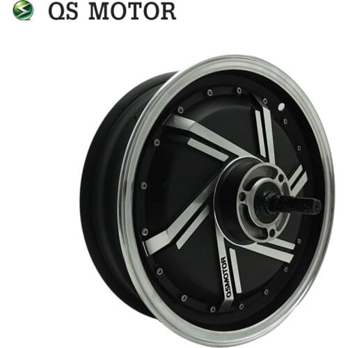 QS Motor 13*3.5inch 8000W V4 96V 140kph BLDC Wheel Hub Motor For Electric Motorcycle