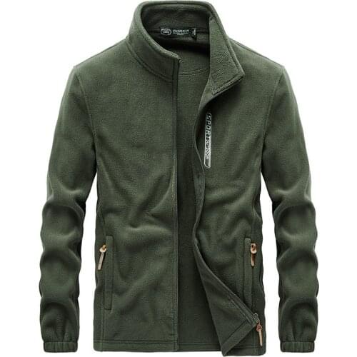 Military Fleece Jackets Men Spring Autumn Casual Thermal Outfits Tactical Army Coats Outwear Windbreaker 5XL Trekking Clothes