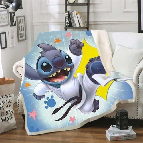 Throw blanket Funny Cartoon 3D Velvet Plush Blanket Bedspread For Kids Girls Sherpa Blanket Couch Quilt Cover Travel 02