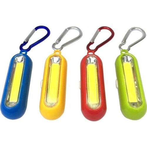Portable LED Flashlight Mini Keychain Light 3W Outdoor Backpacks Light Camping Emergency Torch Battery Carabiner Flashlight