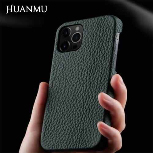 Luxury Brand Lychee Pattern Hard Leather Phone Case for Apple iPhone 12 7 8 Plus X XS XR MAX 11 Pro SE 2 Protection Cover Coque