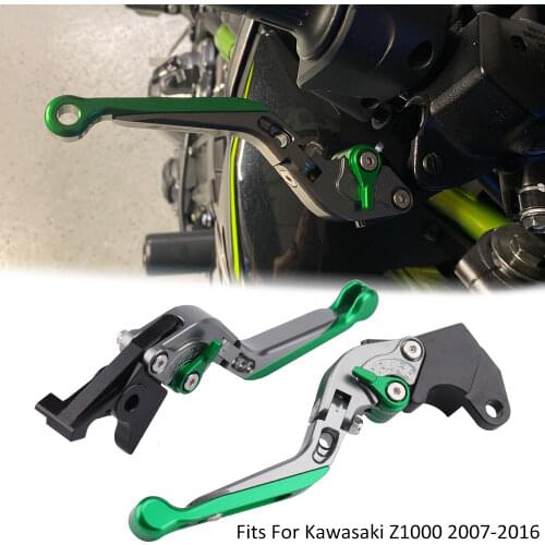 For Kawasaki Z1000 2007 2008 2009 2010 2011 2012 2013 2014 2015 2016 Extendable Adjustable Folding Aluminum Brake Clutch Levers