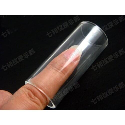 2 pcs Glass Guitar Slide Tone Bar Length 60.5mm / inradius 22mm