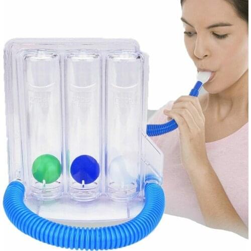 New Arrive Breathe Trainer Vital Capacity Exercise Three Exerciser Lung Respiratory Ball Function Breathe Instrument O6H6