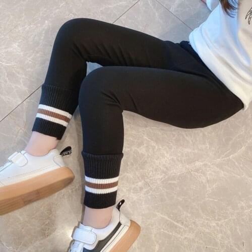 Toddler Girls Leggings Kids Skinny Pants For Spring Autumn Kids Leggings Children Patchwork Girl Pencil Pants