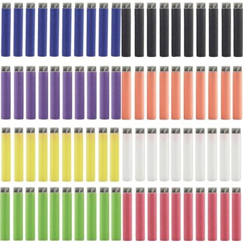 100/200/300/500/1000Pcs Soft Spiral Foam Rotating Bullets For Nerf Gun Elite Series Refill Blasters Darts For Kids,Teens, Adults