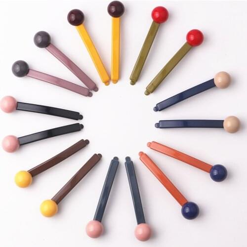 2Pcs/lot Women Ball Hair BB Clip Bobby Pin Barrette Hairpin Hair Accessories Beauty Styling Tools