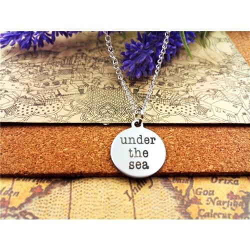 3pcs/lot Fashion stainless steel necklace "under the sea" Charms Pendant necklace Jewelry Gift more style for choosing