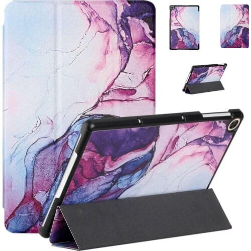 Case For Lenovo Tab M10 FHD Plus 2nd 10.3 Inch PU Leather Adjustable Folding Shockproof Stand Cover For Tablet TB-X606F Cases