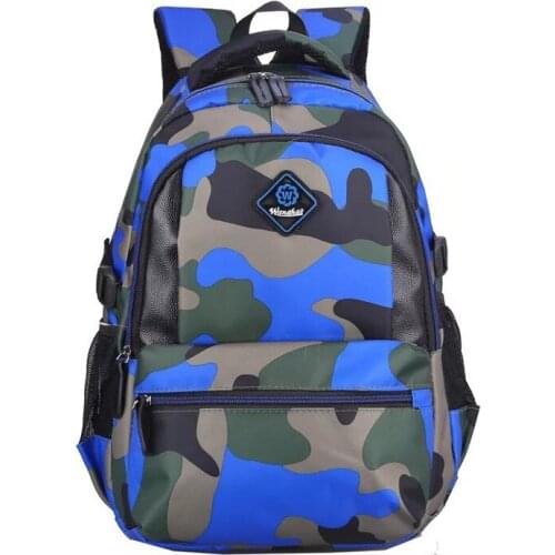 Kids Backpacks Primary Middle School Backpack Camouflage Bookbag for Elementary Boys Water Resistant Travel Rucksack Daypack