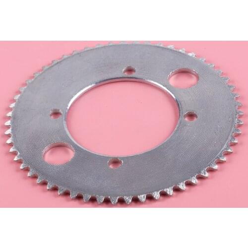 DWCX Metal Motorcycle 25H 55T 54mm Rear Chain Sprocket Silver for 2 Stroke 47cc 49cc Pocket Bike Minimoto ATV Electric Scooters