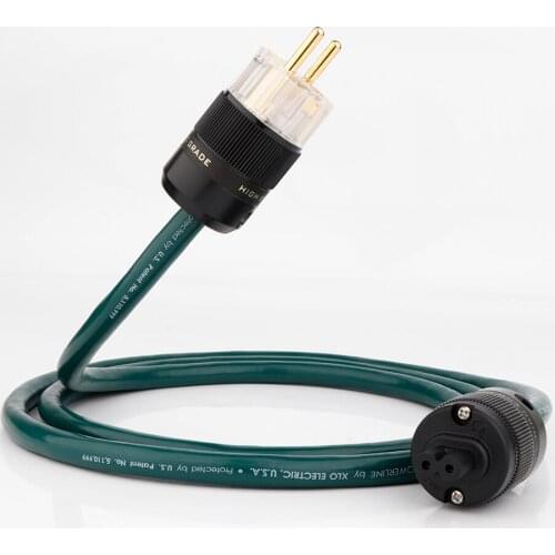 1pcs 4N OFC Copper Hifi Audio US Power cord cable hifi AC Power cable US Power cable Preamplifier with P-037 C-037 power plug