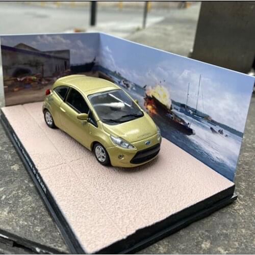 Diecast 1:43 FORDKA QUANTUM OF SOLACE Alloy Car Static Model Collection Decoration Gift Boy Vehicle Toys Ornaments