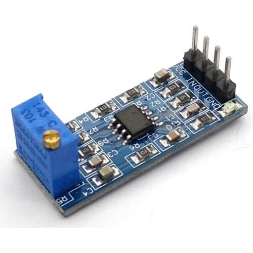 LM358 100 times 100 Gain Signal amplification module operational amplifier module