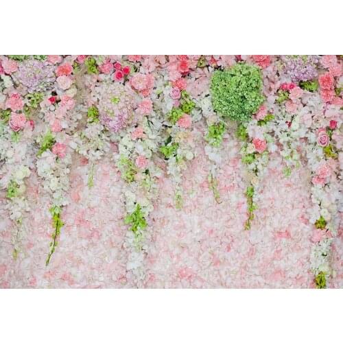 Lovely flowers wall photo backgrounds vinyl fotografia marriage backdrops photography for photo studio props photocall lv-1773