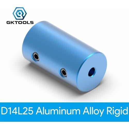 GKTOOLS D14L25 Aluminum Alloy Couplings Bore 3/3.17/4/5/6/6.35/7/8 mm Blue Flexible Shaft Coupler 3D Printers Stepper Motor Part