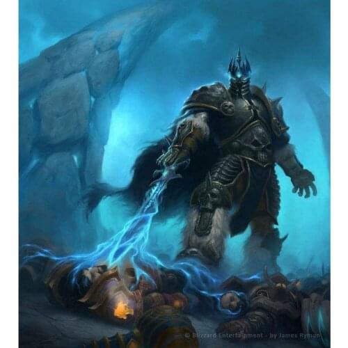 World Of Warcraft Cross Stitch 11CT Embroidery Kit Needlework Craft Set Canvas Printed Cotton Thread Home Decor Cartoon On Sale