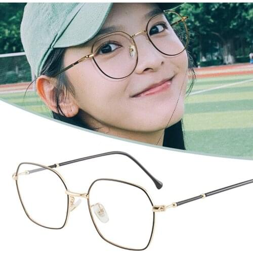 Blue Light Blocking Glasses Anti Eye Strain Fashion Metal Frame Glasses For Reading Play Computer TT@88