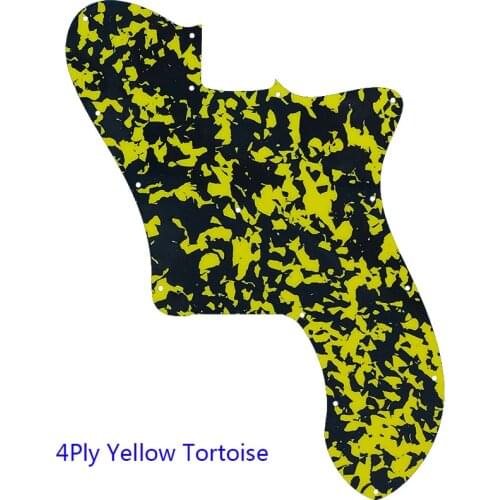 Pleroo Custom Guitar Parts - For US FD 72 Tele Deluxe Reissue Guitar Pickguard No Pickup Blank Replacement