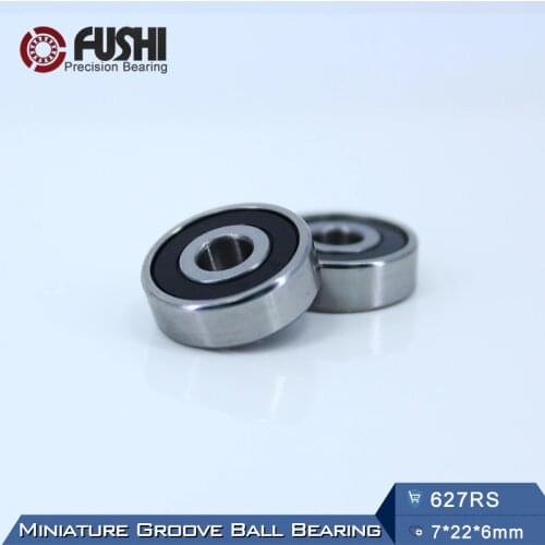 627RS Bearing ABEC-5 (10PCS) 7*22*7 mm Miniature Sealed 627-2RS Ball Bearings 627 2RS