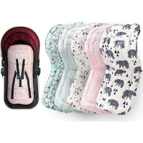 Infant Stroller Cushion Winter Thicken Warm Pure Cotton Pad Baby Carriage Universal Accessories Children Dining Chair Blanket