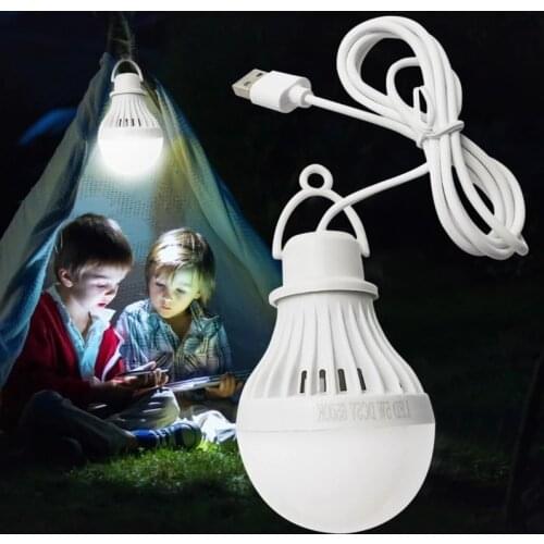 Portable LED Camping Lamp 5V Mini Bulb with USB for Reading Student Learning Table Lamp, Lighting In Factories, Schools, Hotels