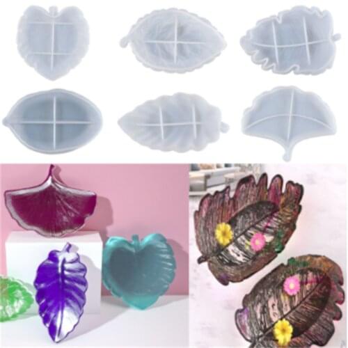Leaf Plate Nut Storage Tray Silicone Mold for DIY Crafts Making Tools Crystal Epoxy Resin Mold