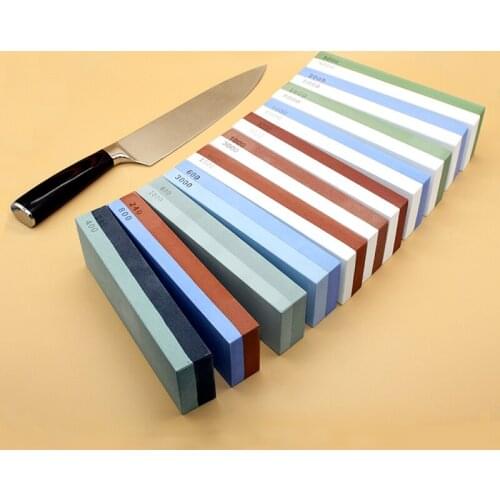 NHM Kitchen knife sharpener 1000/3000 grit corundum whetstone oil stone honing stones grinding tool grindstone