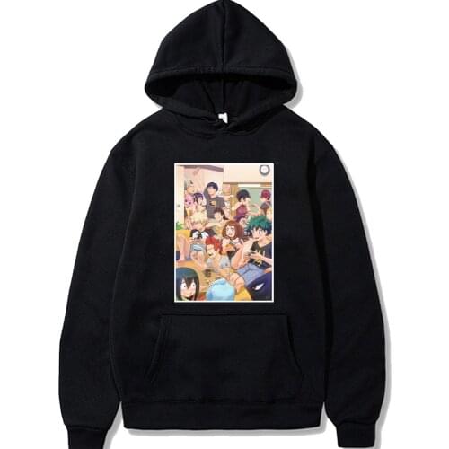 2020 hot My Hero Academia hoodies Friends Classic Comic Classic Anime Japan Cotton Unisex Fleece Sweatshirts