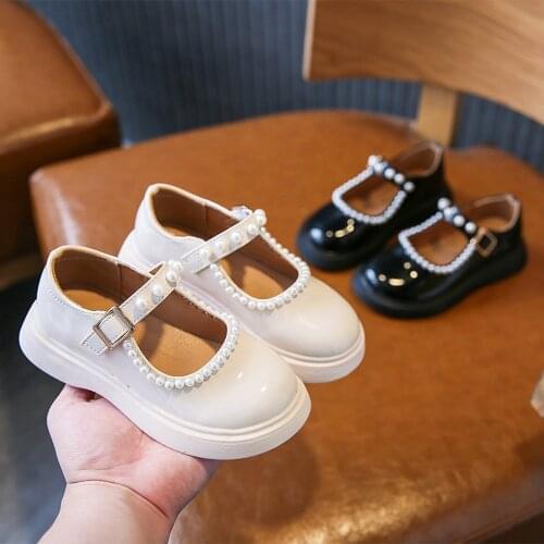 Fashion Girls Princess Shoes 2021 Autumn Kids Children Leopard Bow PU Leather Baby Anti-Slip Vintage Shoes Zapatos S11365