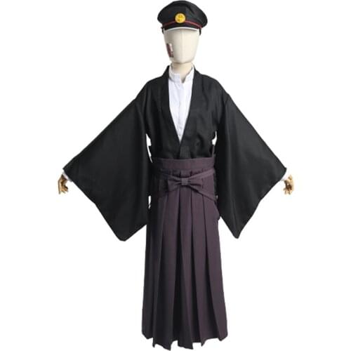 Brdwn Toilet Bound Hanako kun Unisex Yugi Tsukasa Cosplay Costume Japanese Kimono Suit