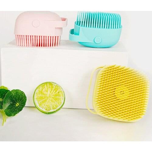 Cozy Pet Bath Brush Silicone Comb Hair Removal Brush Pet Dog Cat Grooming Cleaning Massage Brush Pet Hair Care Tool Shower Brush