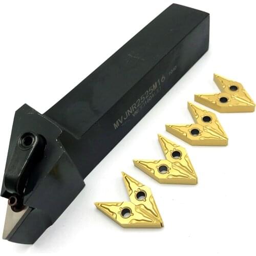 1PCS MVJNR1616K16 MVJNR2020K16 MVJNR2525M16 External Tool Holder Lathe Machining Cutter Metal Cutting Tools for VNMG160404/08