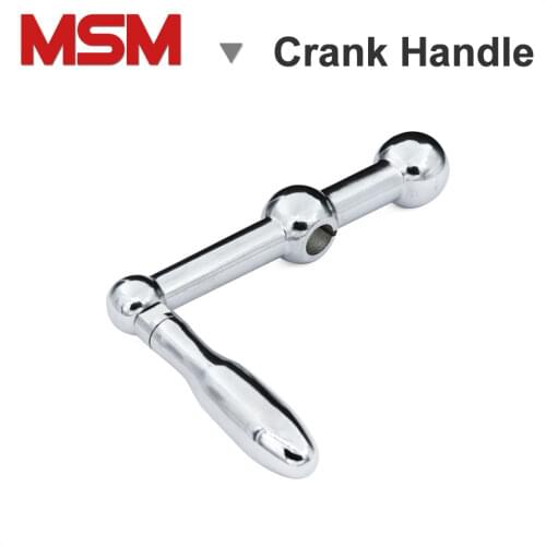 2sets MSM Ball Crank Handle 16mm Inner Hole Diameter Milling Machine Accessories Three Ball Table Handle D26 Replacement Parts