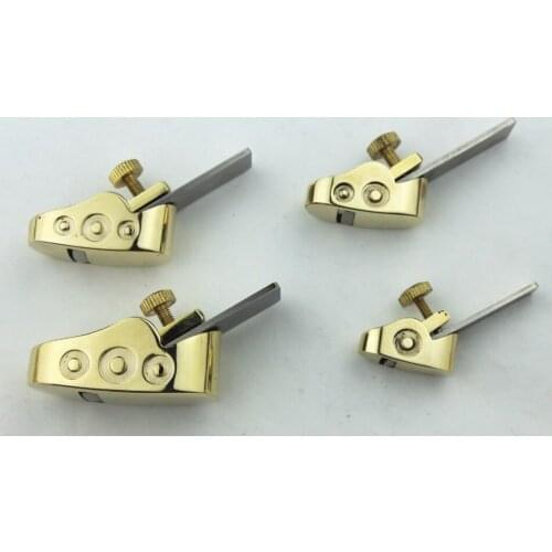 4 pcs various convex bottom brass planes Violin/Cello making tools