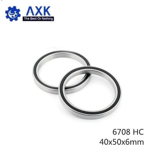 6708 Hybrid Ceramic Bearing 40*50*6 mm ABEC-1 ( 1 PC) Industry Motor Spindle 6708HC Hybrids Si3N4 Ball Bearings 3NC 6708RS