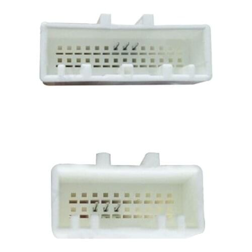 Car Radio 16 Pin Electrical Wire Harness Compatible with-Toyota CD-DVD Navigation In Dash Wiring Adapter Receiver