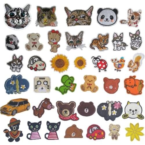 Bear patch micro-chapter embroidery childrens jeans jacket can be sewn DIY craft supplies material accessories 1PCS for sale